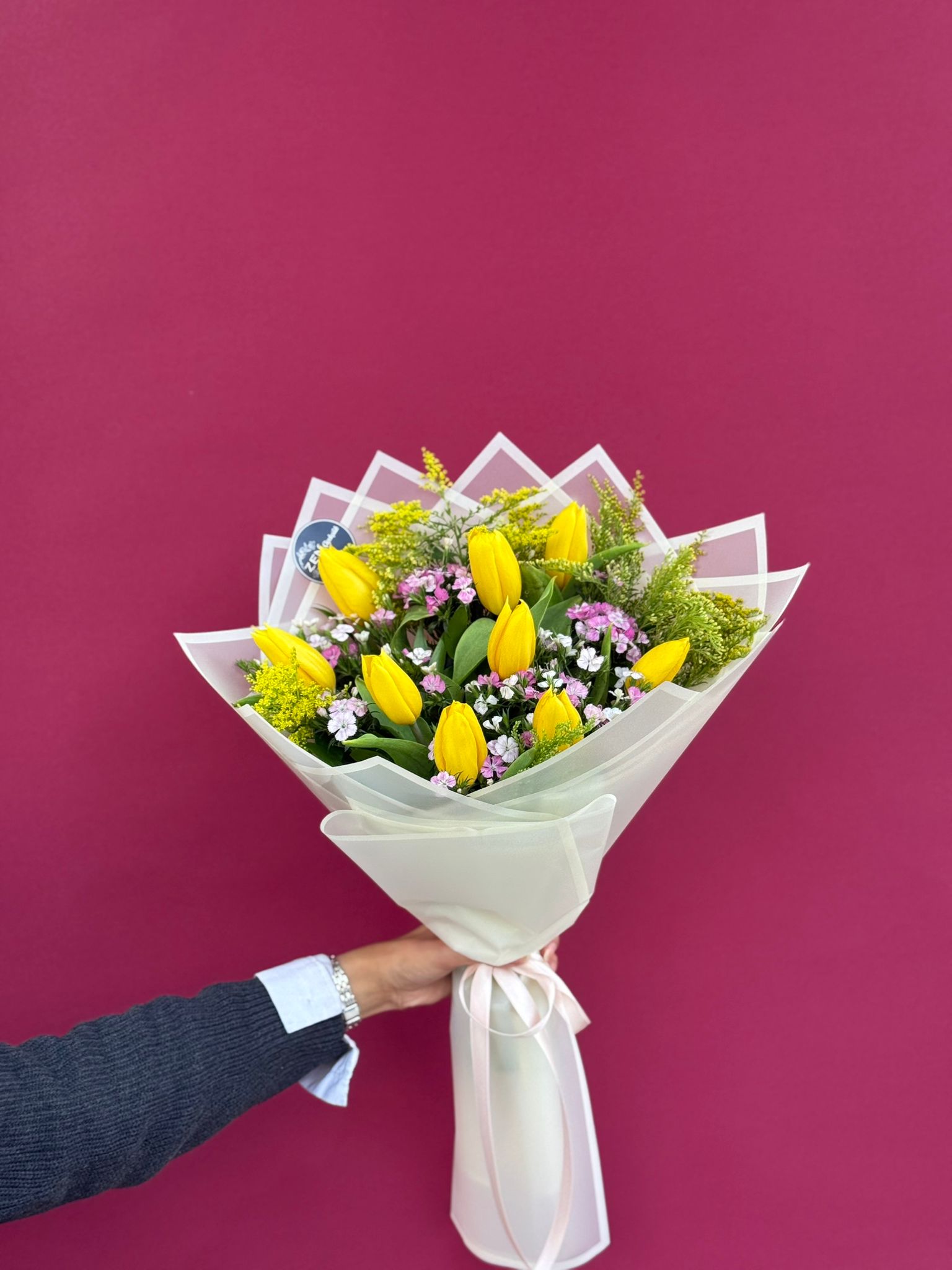 İthal Sarı Lale Buketi