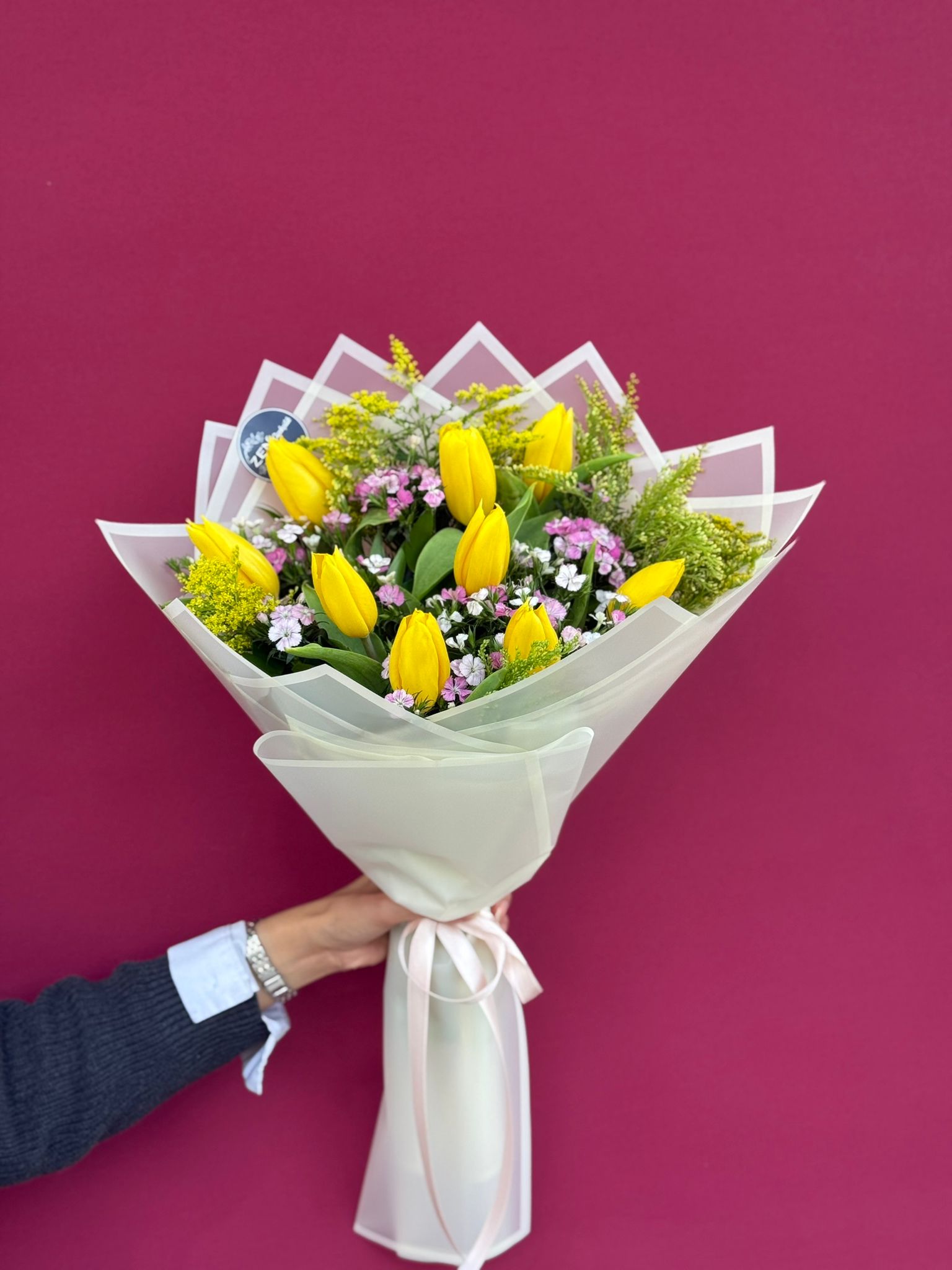 İthal Sarı Lale Buketi